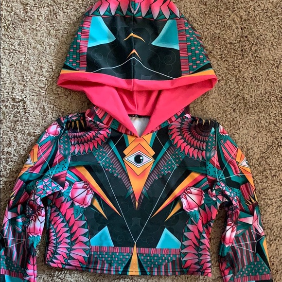 Devil Walking psychedelic hoodie - Picture 3 of 4